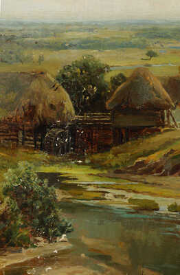 Прокофьев Алексей Матвеевич. Лесной пейзаж с рекой (копия с картины Вельца)